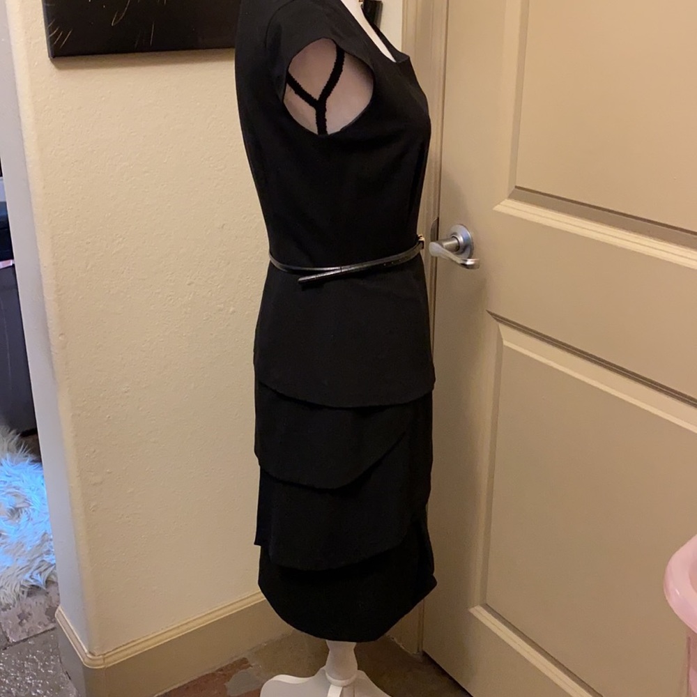 Calvin Klein black tiered dress - Picture 4 of 7